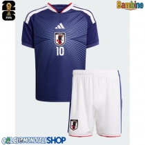 Maglie da calcio Giappone Ritsu Doan #10 Prima Maglia Bambino Mondiali 2026  Manica Corta (+ Pantaloni corti)